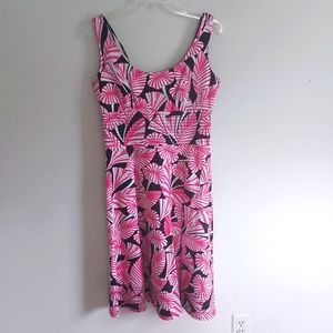 MAGGY LONDON print sleeveless DRESS Sz 8
